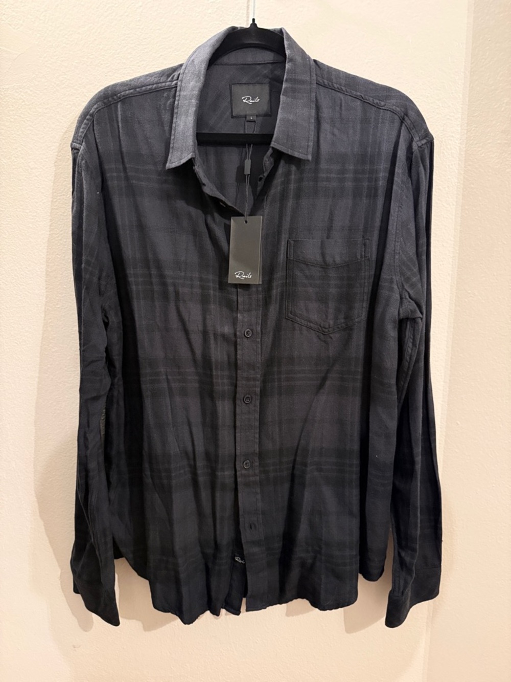 🆕RAILS charcoal/black plaid shirt